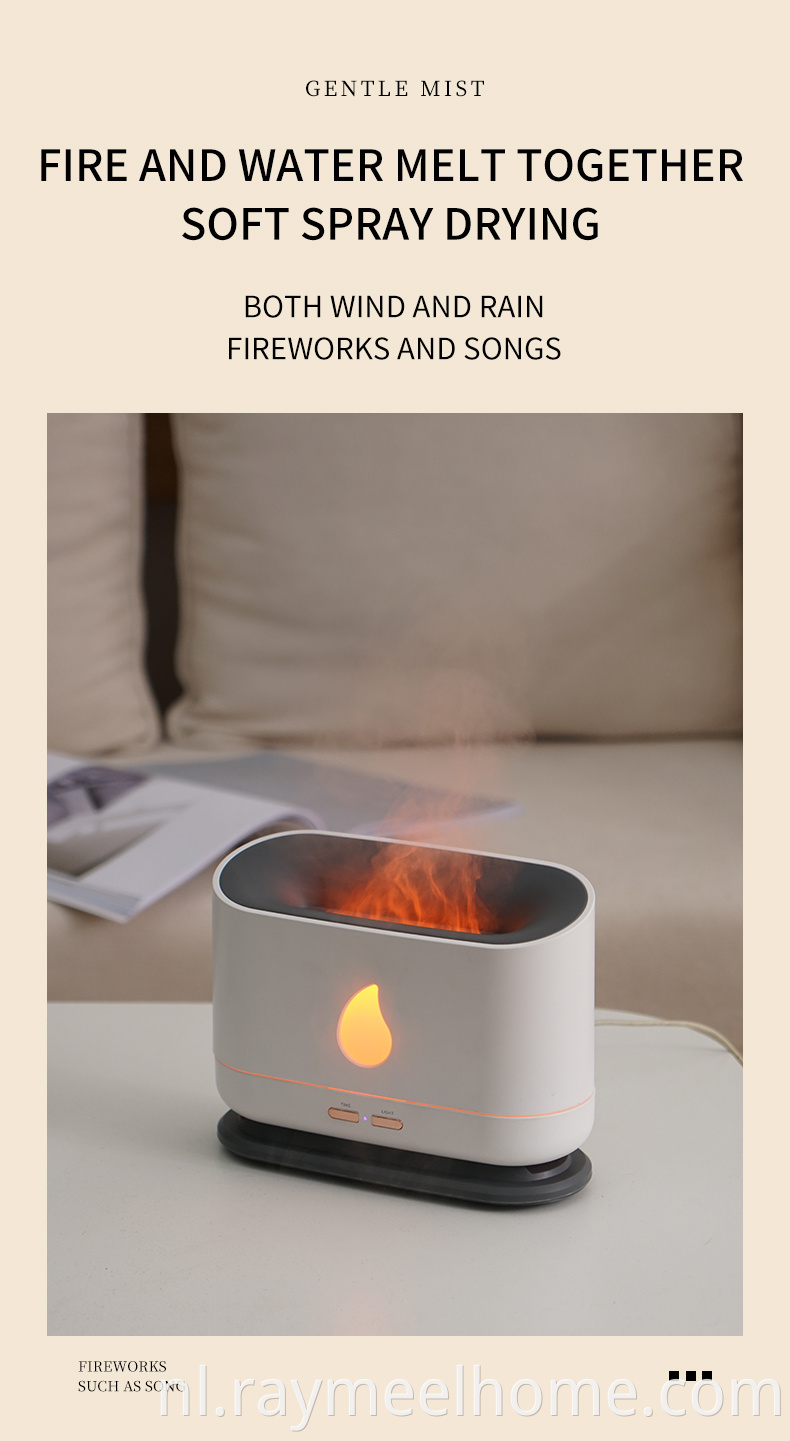 USB 200 ml aroma Essentiële olie diffuser vlam luchtbevochtiger aroma diffuser